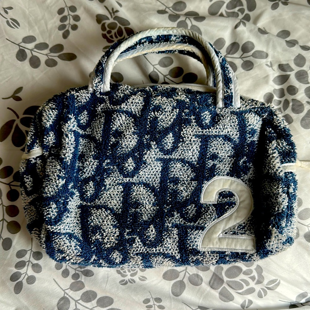 Dior towel handbag
